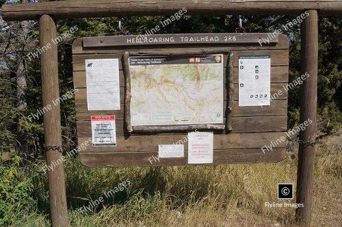 Hellroaring Trailhead Sign