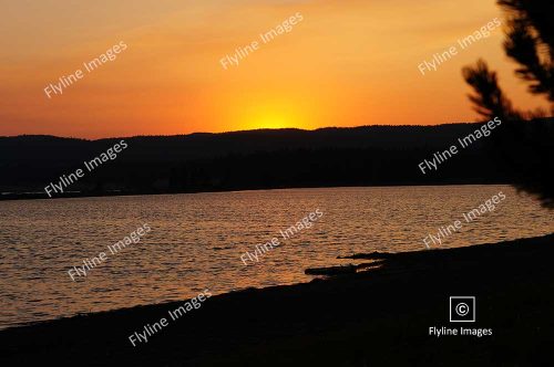 Yellowstone Lake Sunset