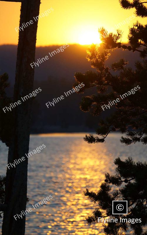 Yellowstone Lake, Sunset, Yellowstone National Park