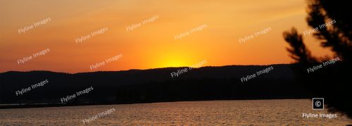 Sunset Over Yellowstone Lake