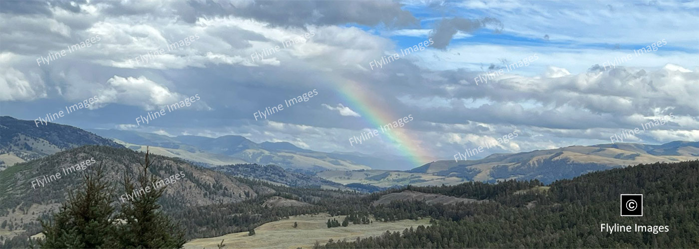 Rainbow Over Yellowstone National Park