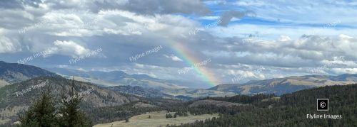 Rainbow over Yellowstone National Park
