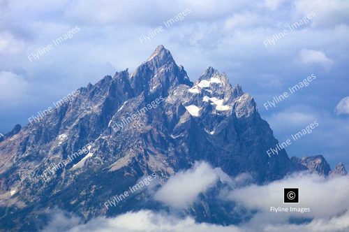 Grand Tetons In The Clouds