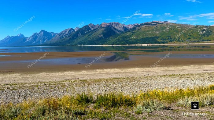 Lake Jacson, Grand Tetons, Lake at Lower Water Levels 2023